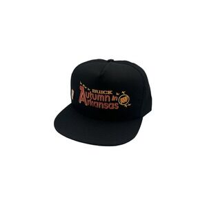 Autumn in Arkansas Buick Black Snapback Hat Removable Pin One Size